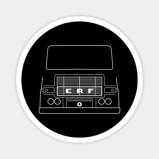 ERF A series classic truck outline graphic (white) Magnet